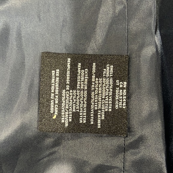 Cole Haan puffer hooded down/feather jacket! Navy blue’ New’ size Medium - Picture 7 of 14